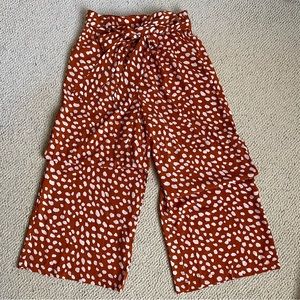 Forever 21 Wide-Leg Polka Dot Pants